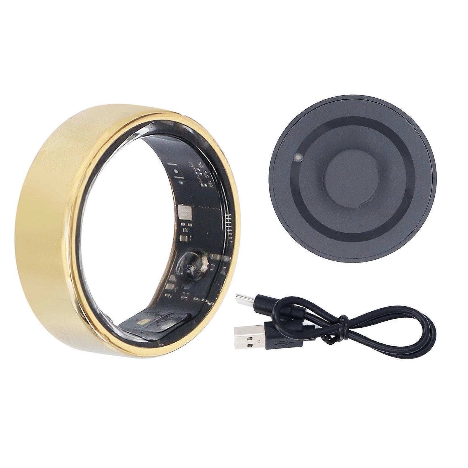 Smart Health Ring Sleep Tracking Body Temperature Monitoring Step Counting with Charging Base