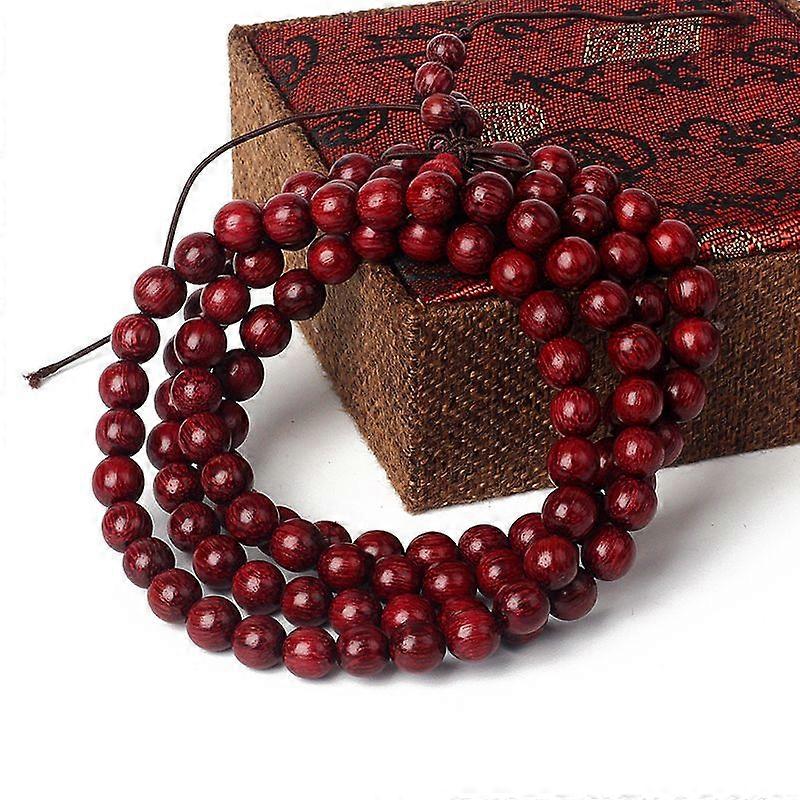 108 Wood Beads Multilayer Bracelets Men Mala Buddha Prayer Yoga Bracelets for Women Wenge Tibetan Buddhist Meditation Jewelry