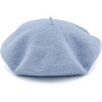 Damehatt. Beret. Laget av ull. Klassisk. Fransk. Kunstner cap. 100% tykk ull