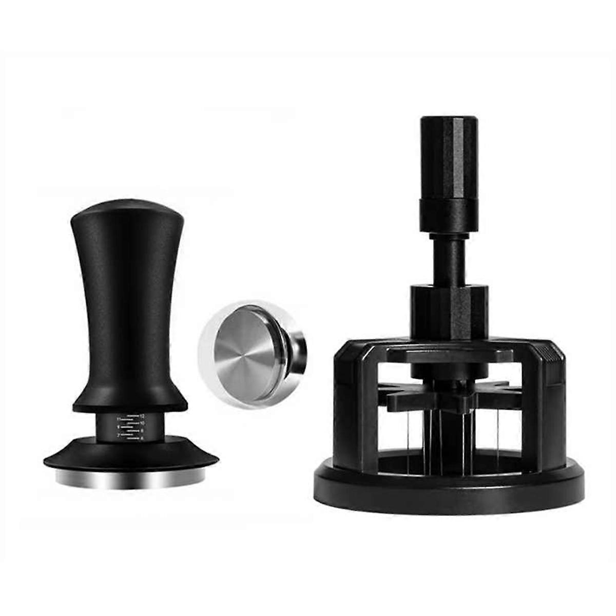 58MM Rotary Coffee Powder Needle and Powder Hammer WDT Tool Set Adjustable Depth Espresso Stirrer To