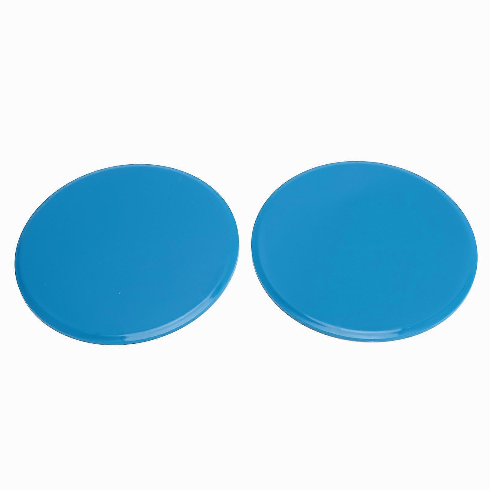 2pcs Core Sliders for Working Out Compact Dual Sided Gliding Discs for Full Body Workout Fitness Home Exercise Equipment Round Blue