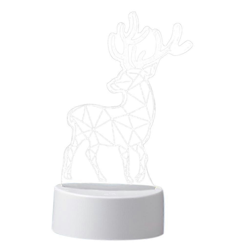 3D Night Light Remote Control USB LED Optical Illusion Lamp 01