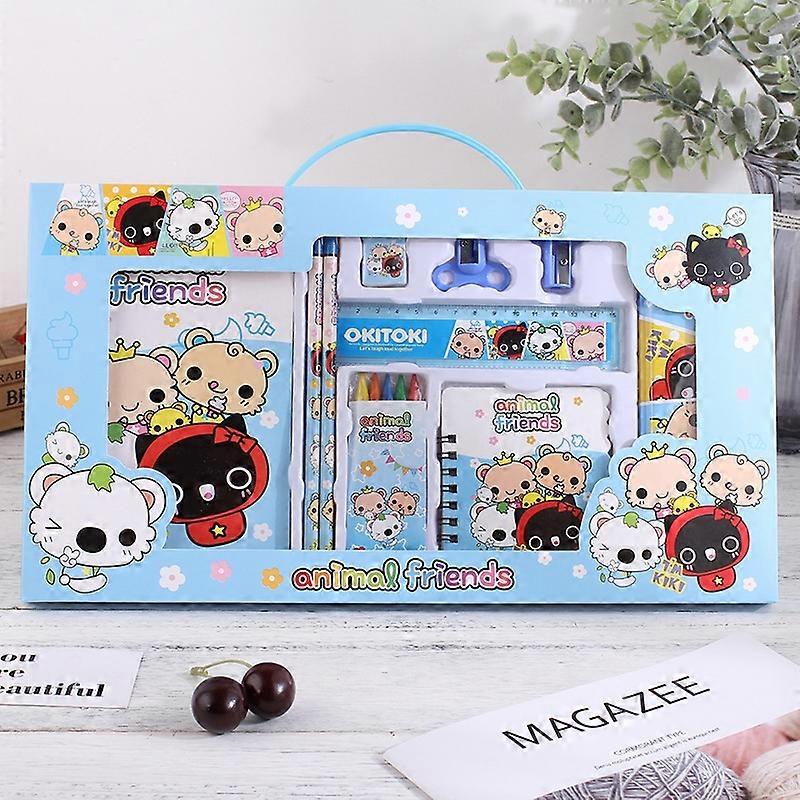 2 Sets 102 Primary School Student Activity Prize Cartoon Stationery Gift Children Stationery Set Random Pattern