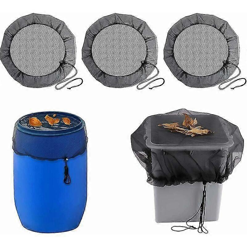3 Pcs Net for Rain Tank: Protection Net with Drawstring Water Tank Adjustable Cover