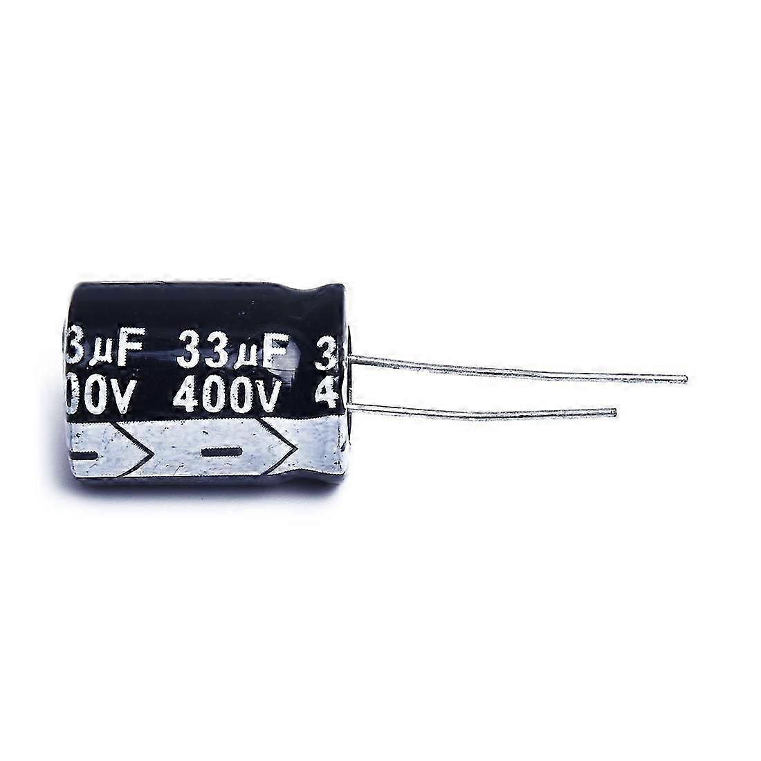 10pcs Capacitor Electrolytic Aluminum 33uf 400v Black