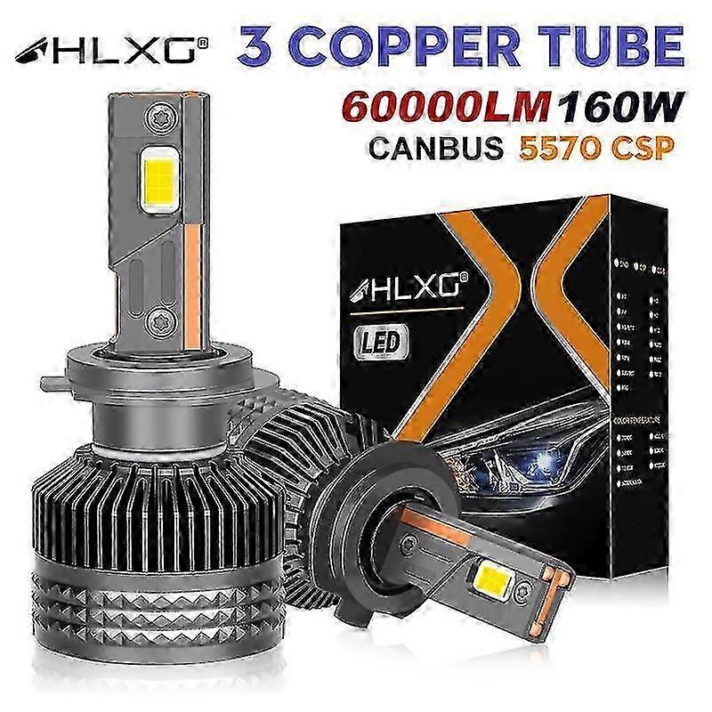 60000LM H7 LED Canbus Araba Far Ampulleri 160W 6000K Süper Parlak HB4 H11 H4 H1 9012 HB3 9005 9006 H8 Tak ve Çalıştır
