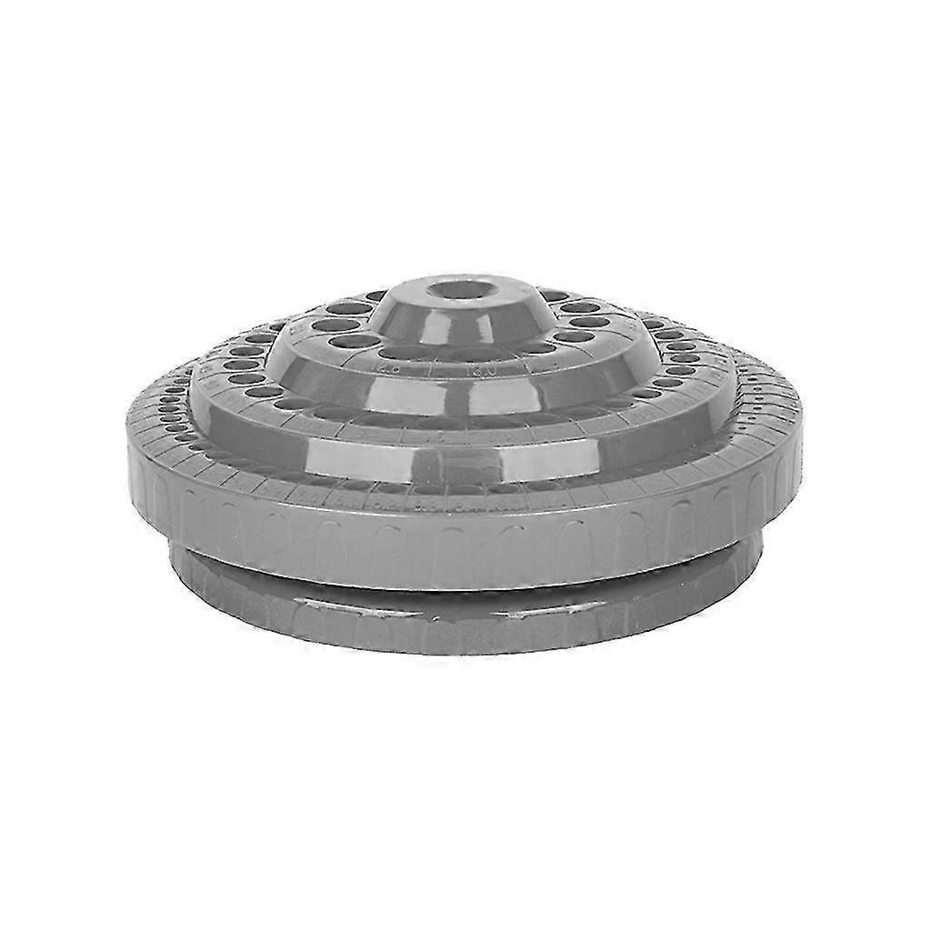 Drill Bit Storage Base, Drill Needle Grinding Head Plastic Tool Organiser Box--Gray