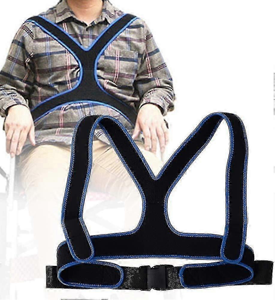Elderly Wheelchair Belt Breathable Wheelchair Fixing Belt Harness Strap Non-slip Elastic Wheelchair