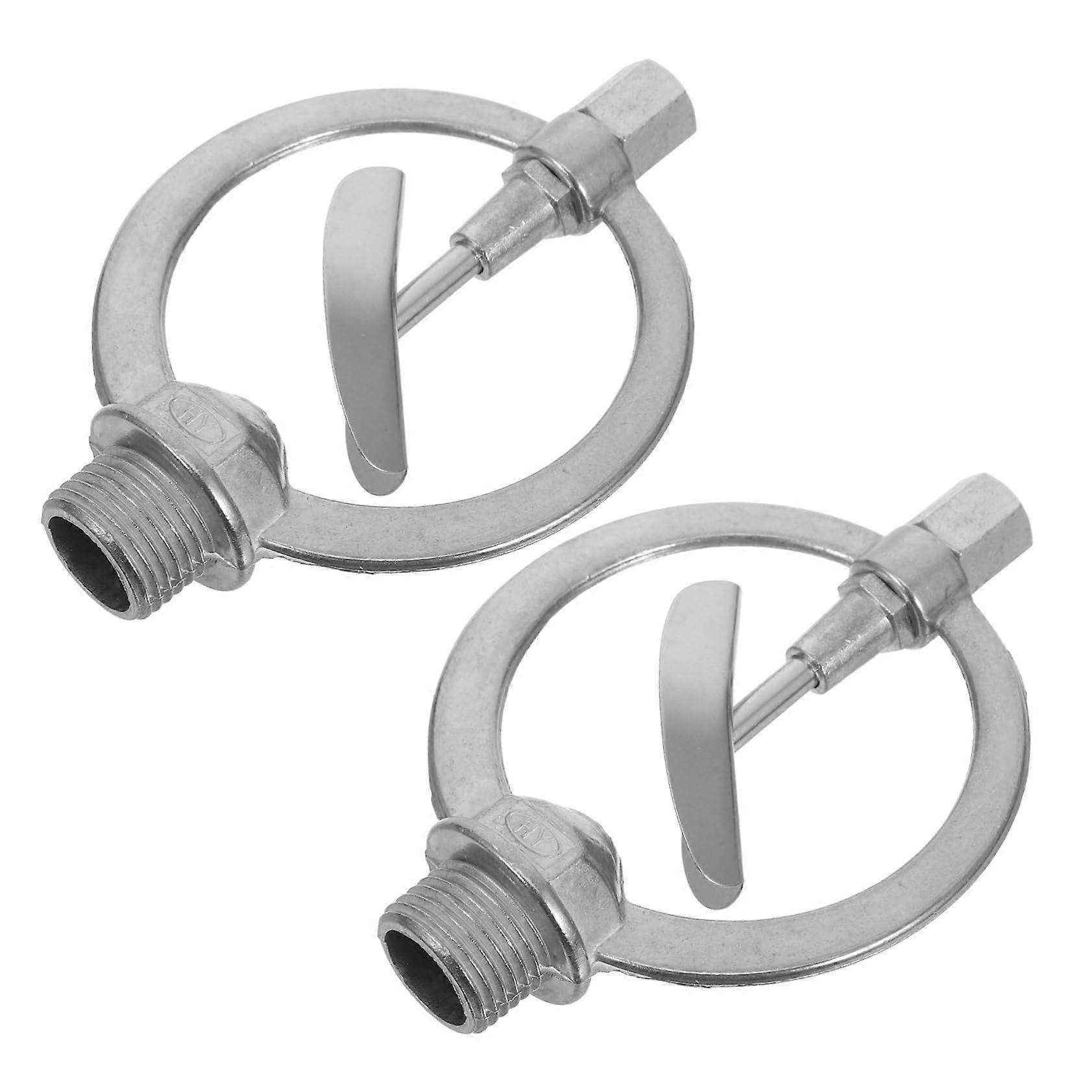 Automatic Lawn Sprinkler Set of 2 - Adjustable Sprinklers for Uniform Lawn Irrigation, Garden and Farm Use