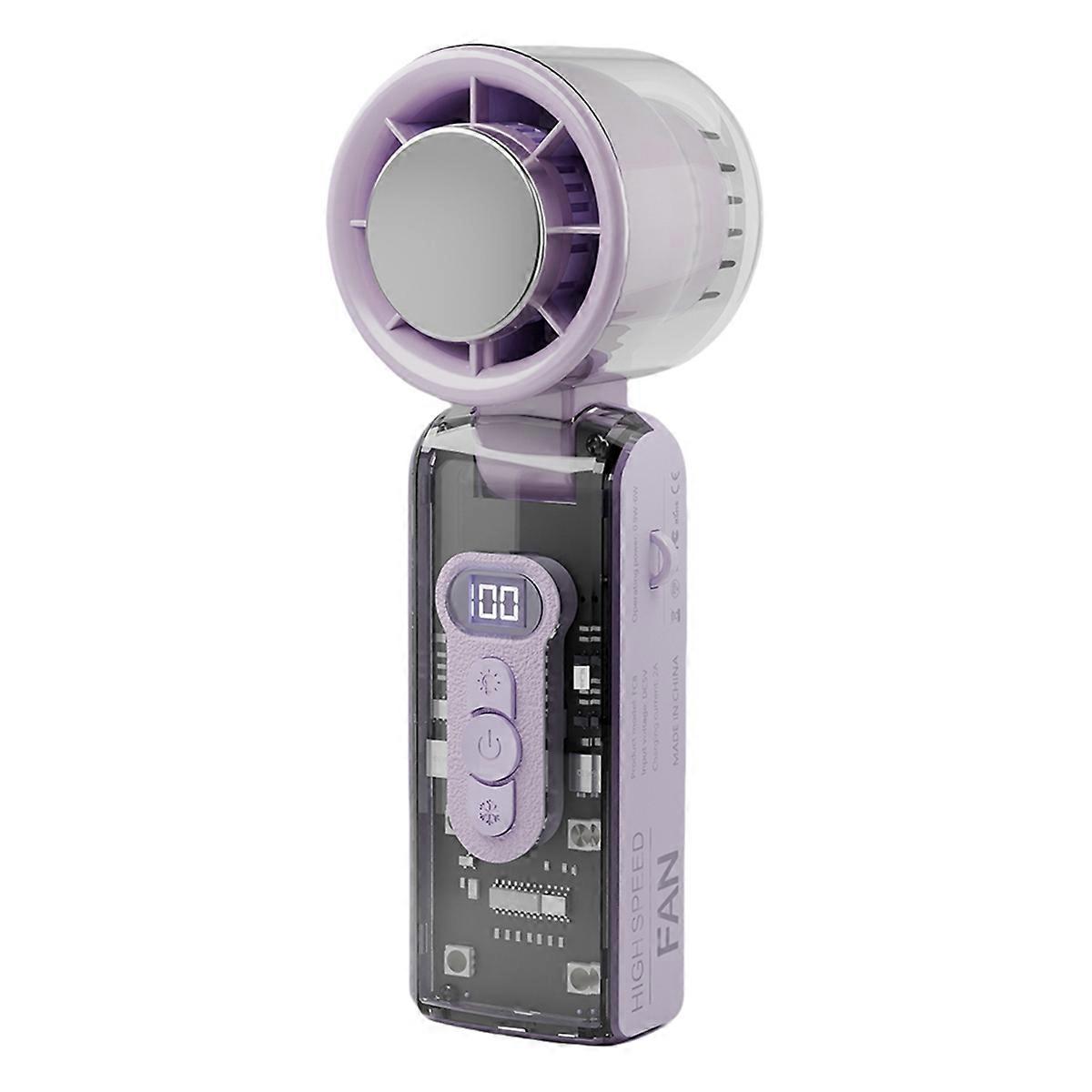 Portable Fan Semiconductor Refrigeration High-Speed Fan Rechargeable Handheld Outdoor Turbo Fan Air