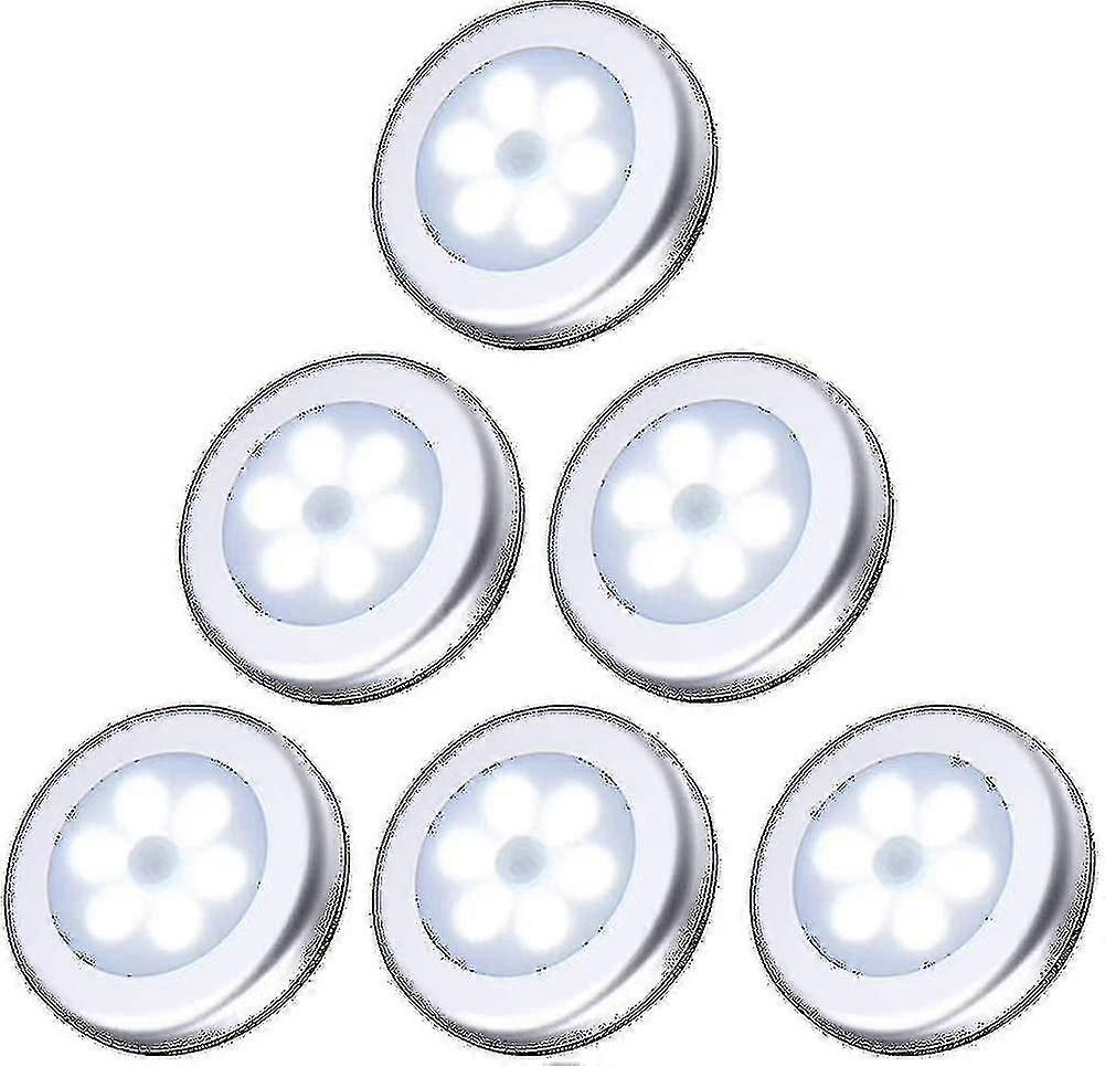 6 Pack Motion Sensor LED Closet Lights, Battery Powered