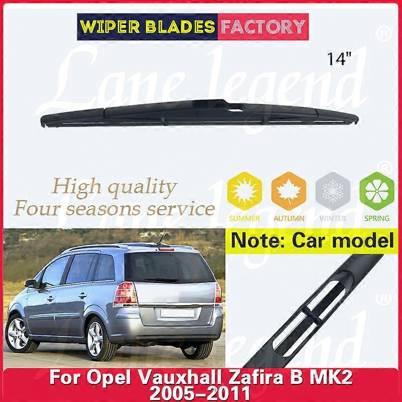 עבור אופל ווקסהול Zafira B Mk2 2005 2006 2007 2008 2009 2010 2011 14 "שמשה אחורית שמשה קדמית מגב להב אביזרי רכב