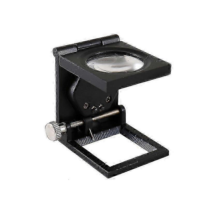 50x Handheld Foldable Magnifying Glass Stand - Durable and Shatterproof Lens for Enhanced Viewing Experience