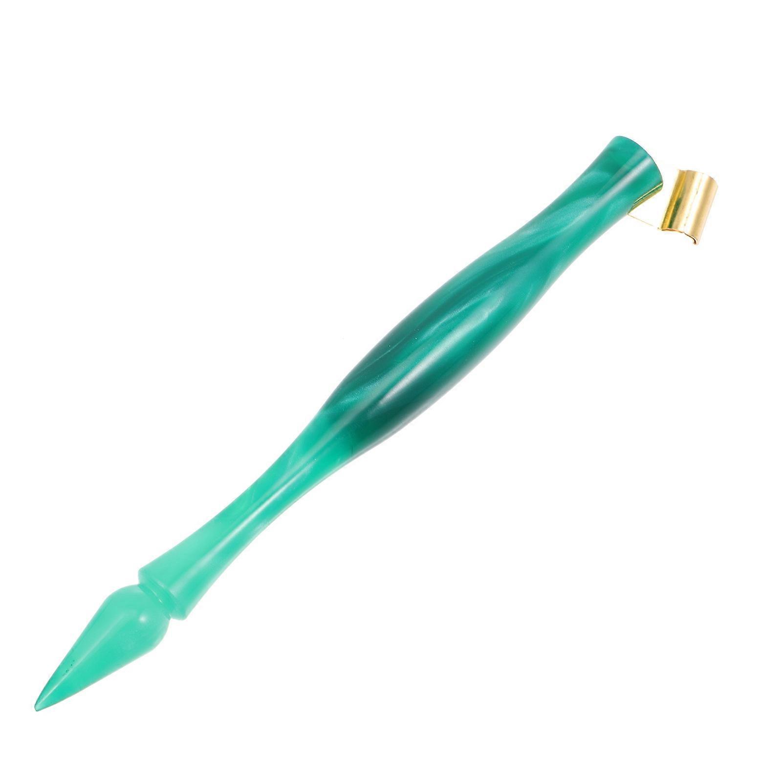 1pc Oblique Dip Pen Holder Fountain Dip Pen Imitation Glass Insert Holder