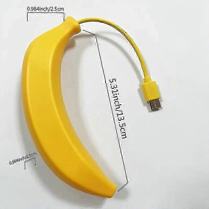 Muz Şekilli Hub, Sarı ve Yeşil Renklerde Mevcut, 4 Usb Bağlantı Noktası ve Typec Bağlantı Noktası, Bilgisayar İçin Uygun