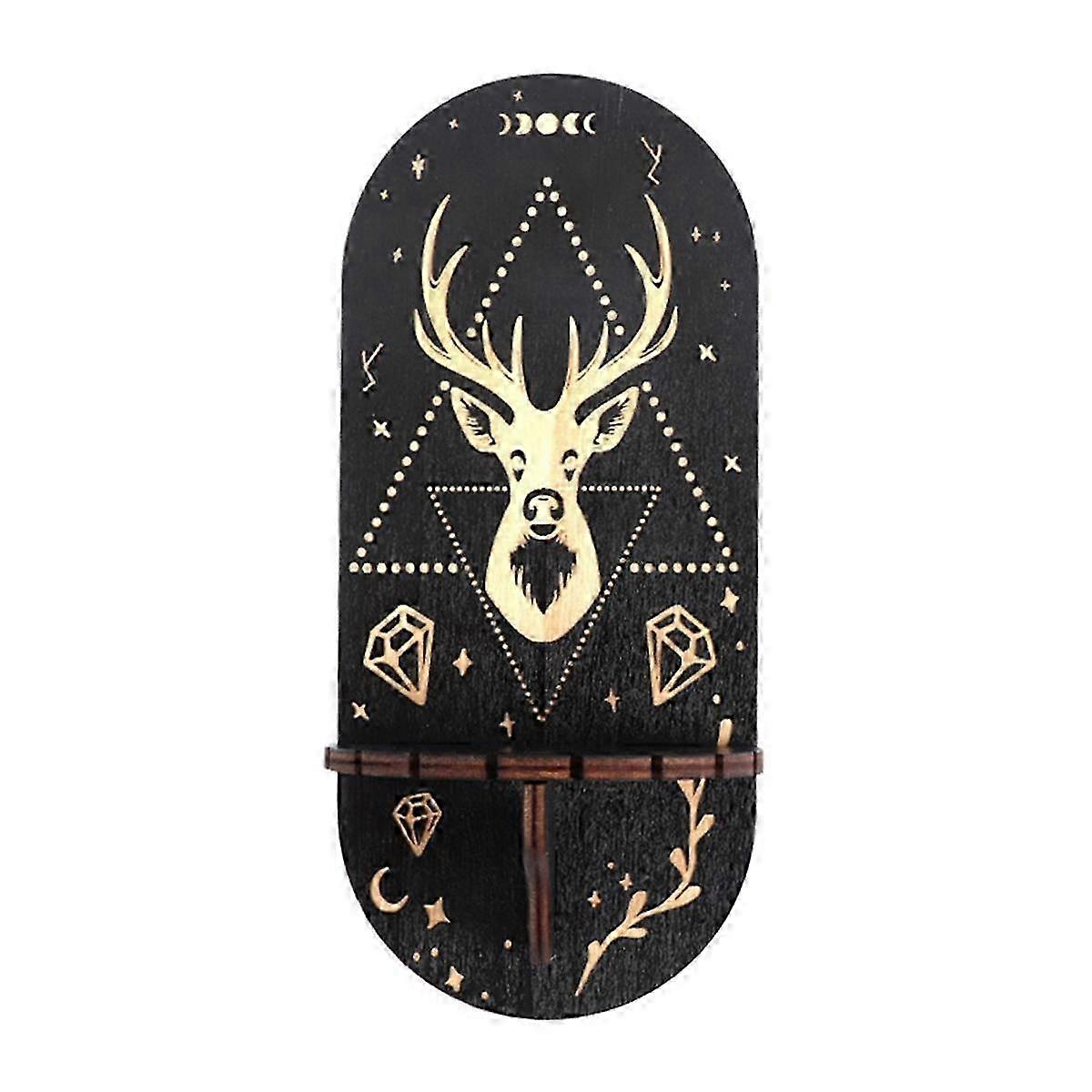 Crystal Stone Display Shelf, Elegant Crystal Wall Shelf, Home Wall Decorations for Space Saving Room for Thinking,B