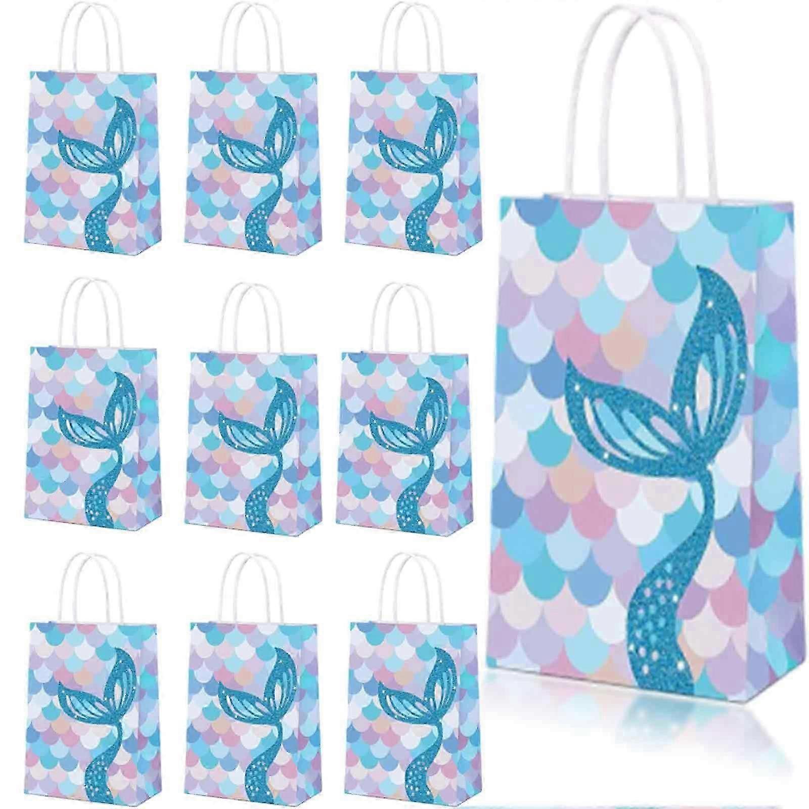 10pcs Mermaid Party Gift Bags