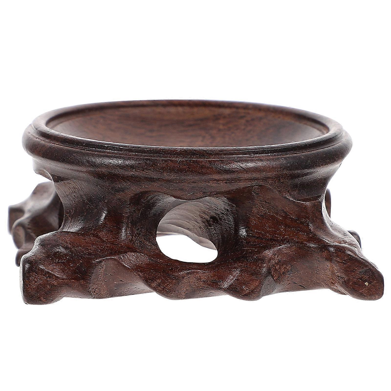 Stylish Ball Display Stand, Wooden Base for Crystal Decorations, Practical Use
