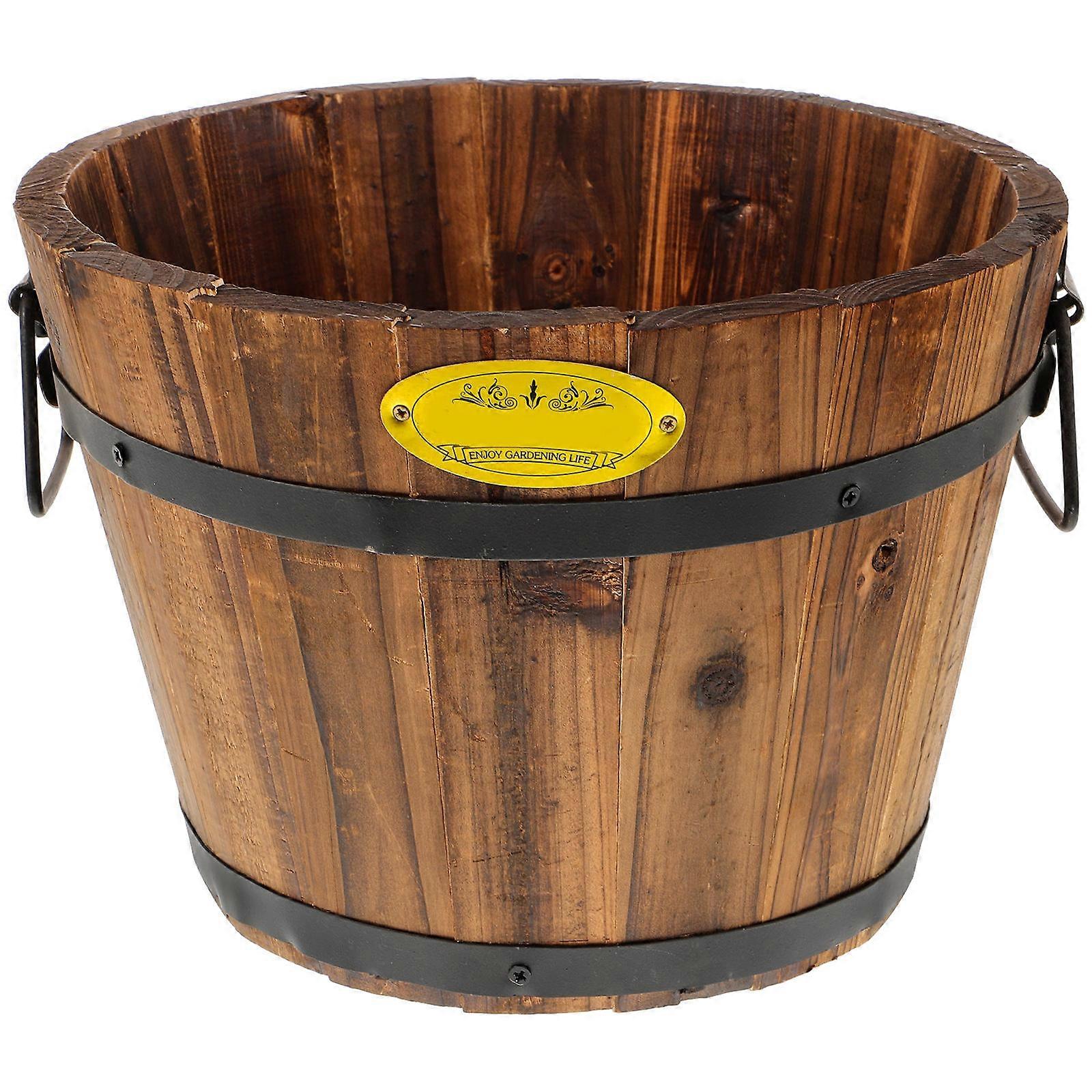 Wooden Pots for Snake Plants and More, Beautify Gardens and Parks