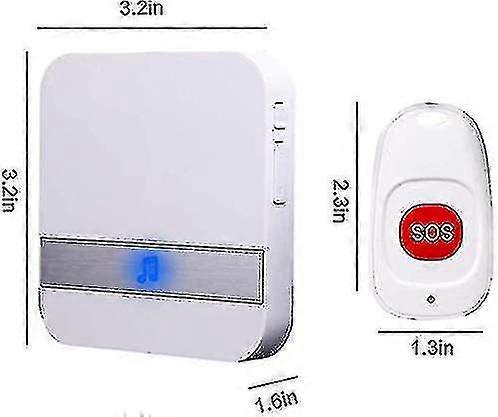 Wireless Elderly Alarm System with Emergency Button (2-in-1 Plug Version)