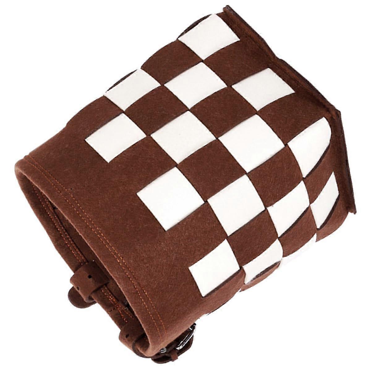 Basket Suitcase Bicycle Stand Padded Front Carrier for Electric Bicycles, Felt Storage Accessory, Compatible with Scooters