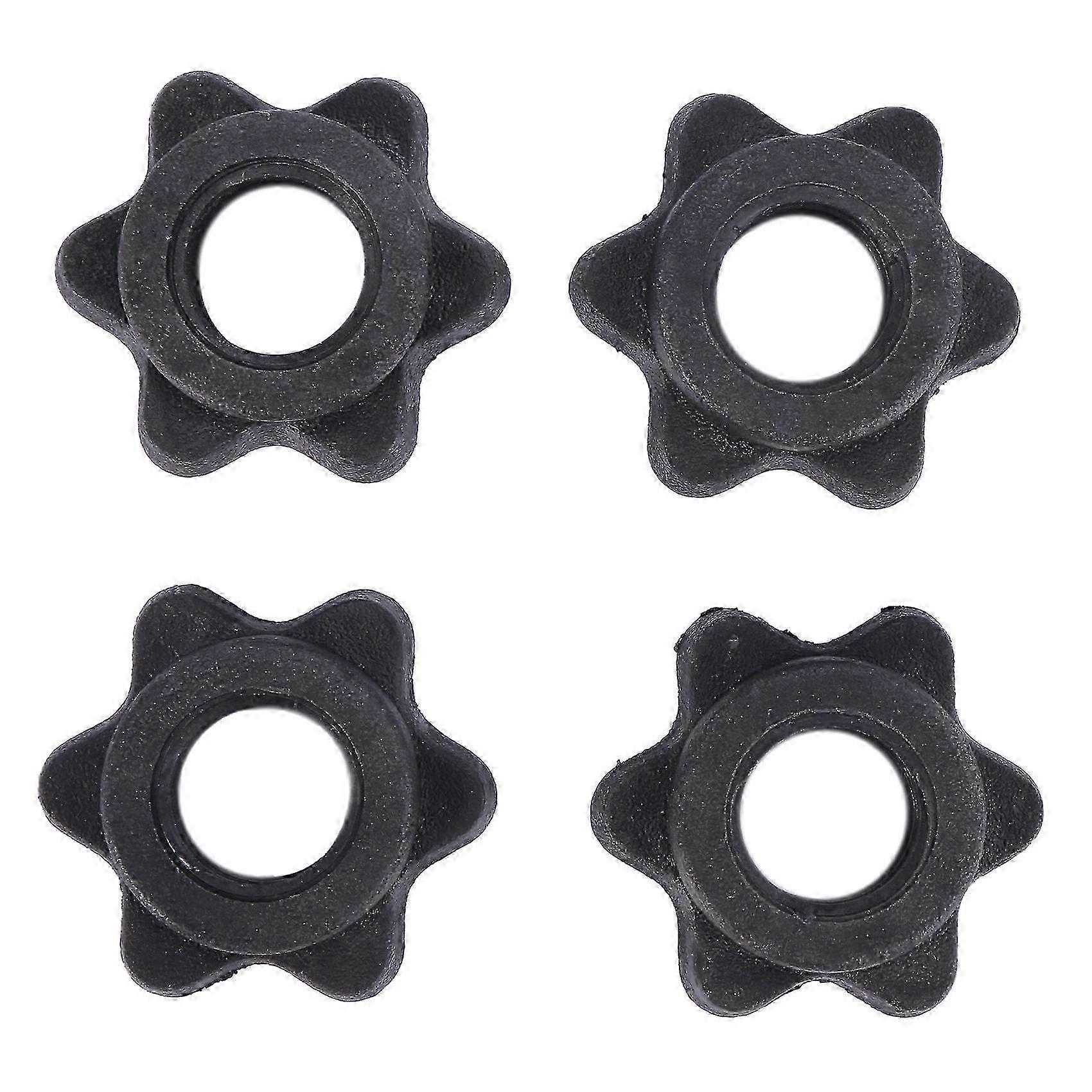 2 pairs of hex nuts for weights, weight bar nuts, spinlock collars suitable for various fitness brands