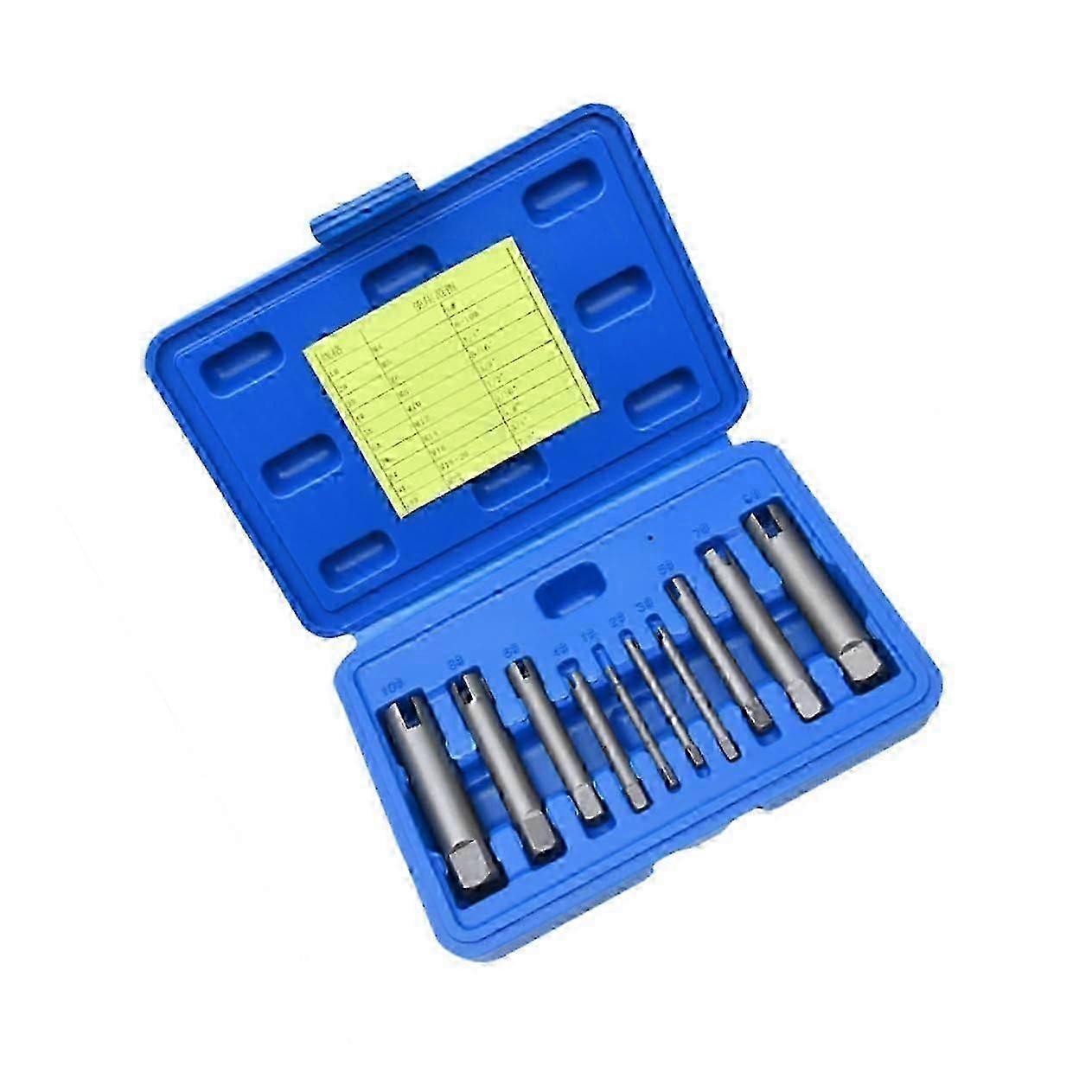 10 Pcs screw extractor kits damaged screws extractor tool drill bit Broken Bolt Extractor