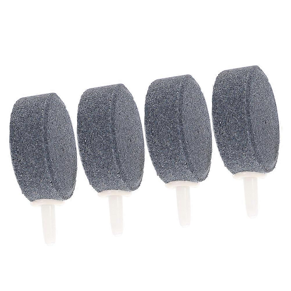 Fish Tank Accessories Aerator Stone Oxygenation For Fish Care Grey Color 4Pcs Round Shape