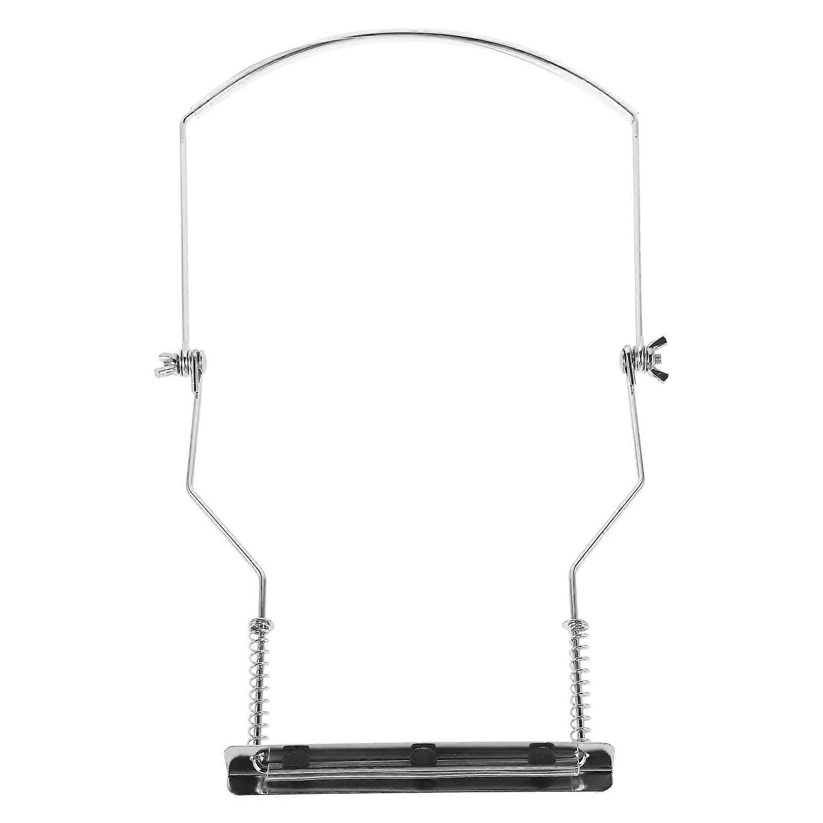Harmonica Display Stand Metal Harmonica Holder for Neck Hanging Rehearsals 10-Hole Harmonica Compatible 1Pcs