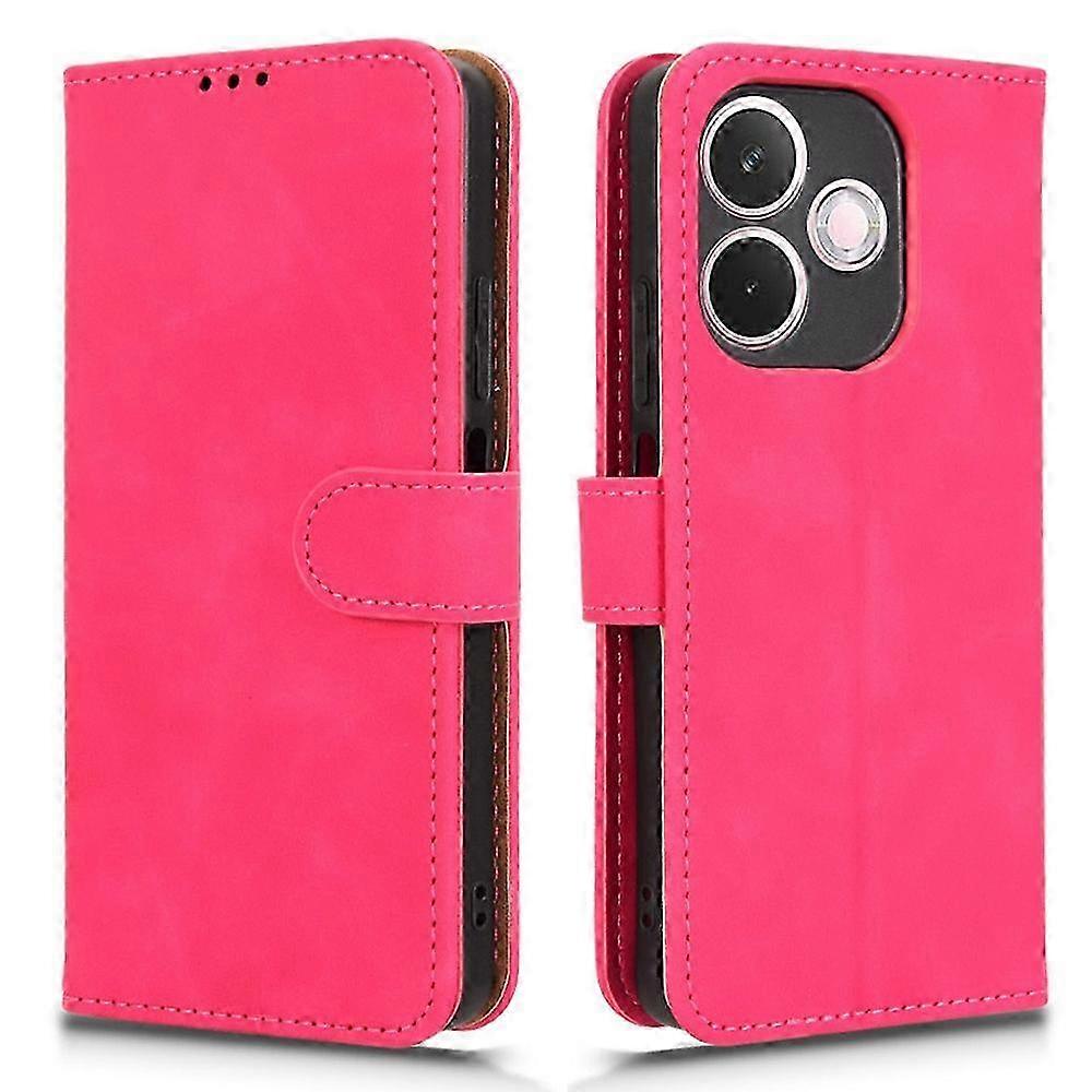 Oppo A5 Pro 5G Leather Case - Slim Skin Feel Anti-Drop Wallet Flip Cover