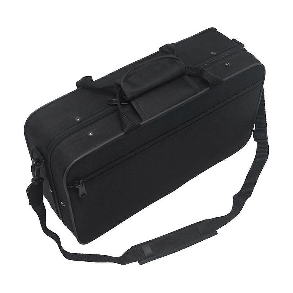 Portable Clarinet Carrying Case Shockproof Rectangular Black 36.00X20.20X11.00CM 1Set