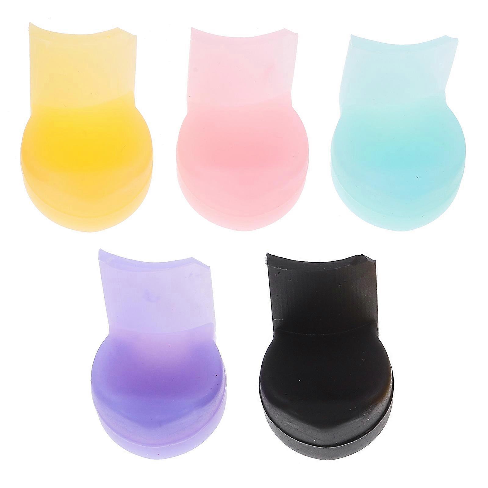 Instrument Finger Rest Thumb Pads Durability Enhancer 5Pcs Assorted Color For Clarinet Playing