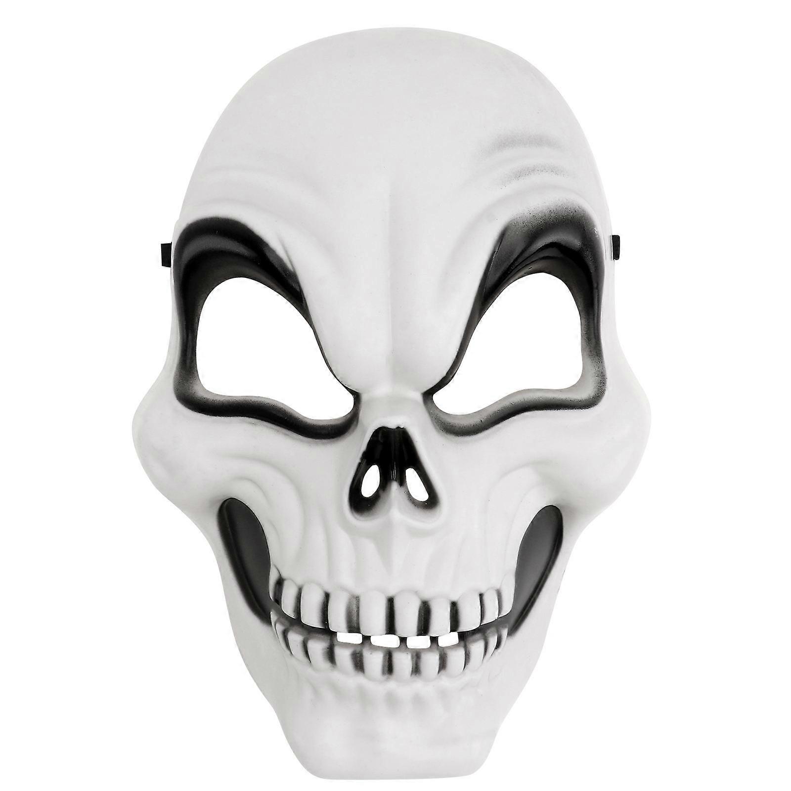 Halloween Terror Mask Skull Face Mask for Costume Party Black 10.8×7.5×1.6in 1Pack