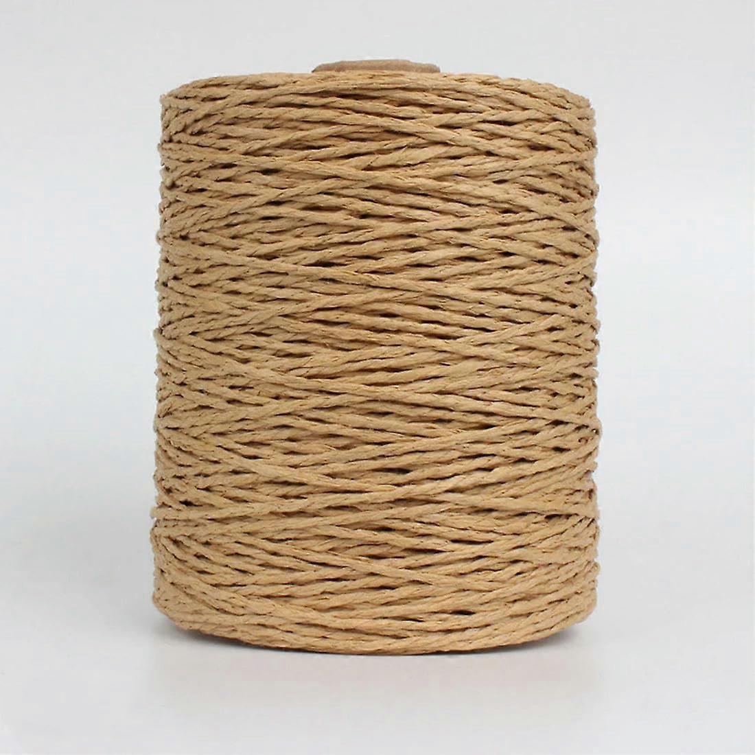 280-300M Natural Raffia Straw Yarn for Knitting and Crochet, DIY Beach Bags and Handmade Summer Hats