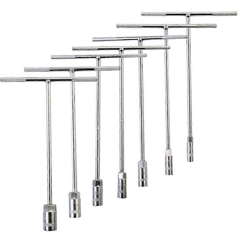7 Piece T Handle Hex Wrench Set with T Handle Metric 2.5mm10mm 3 Way Slide Grip Sleeves for DIY 7pcs T Handle Socket Set with Sockets 8mm 10 Ref: 1850