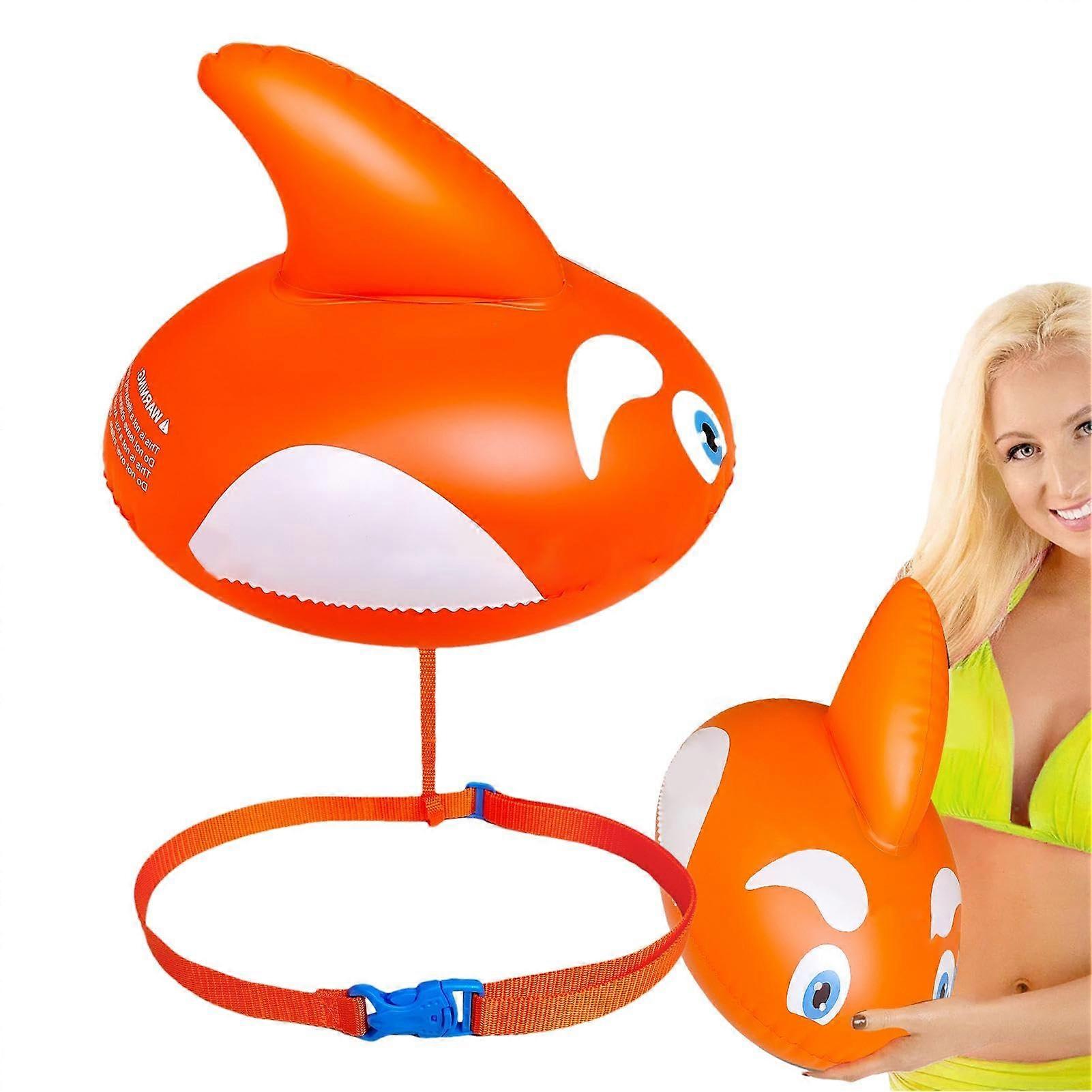 Swimming Buoy Swimming Buoy Swimming Buoy High Visibility Safety Marine Float Training for Open Water Swimming Throwing Float Device Orange 1