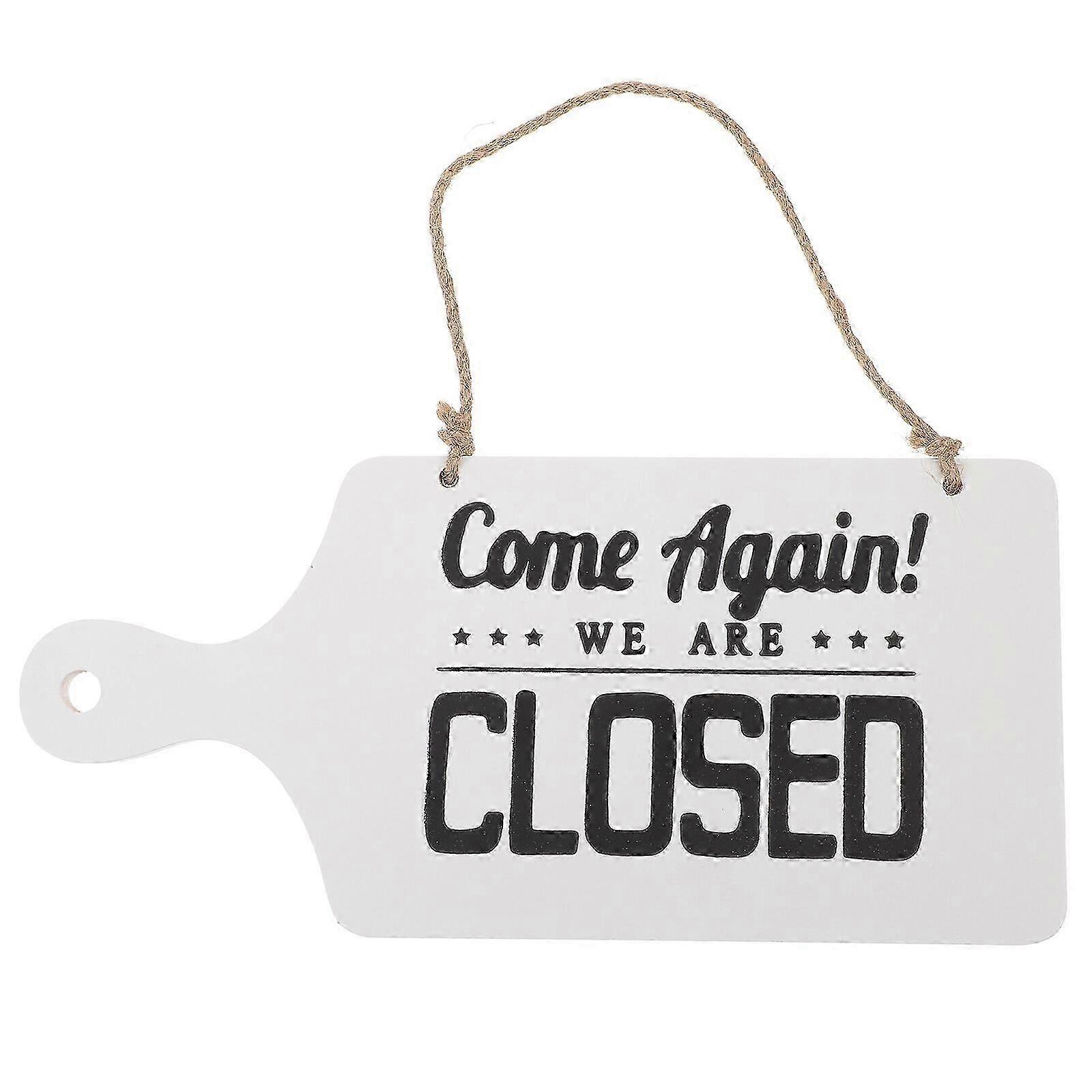 Open Closed Sign for Stores Cafe Double-sided Wood Open Closed Business Sign for Restaurant Cafe