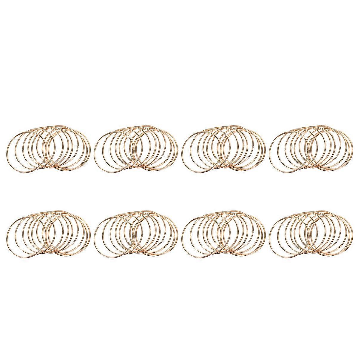 10 Pack 3 Inch Gold Dream Catcher Rings Hoops Macrame Ring for Crafts