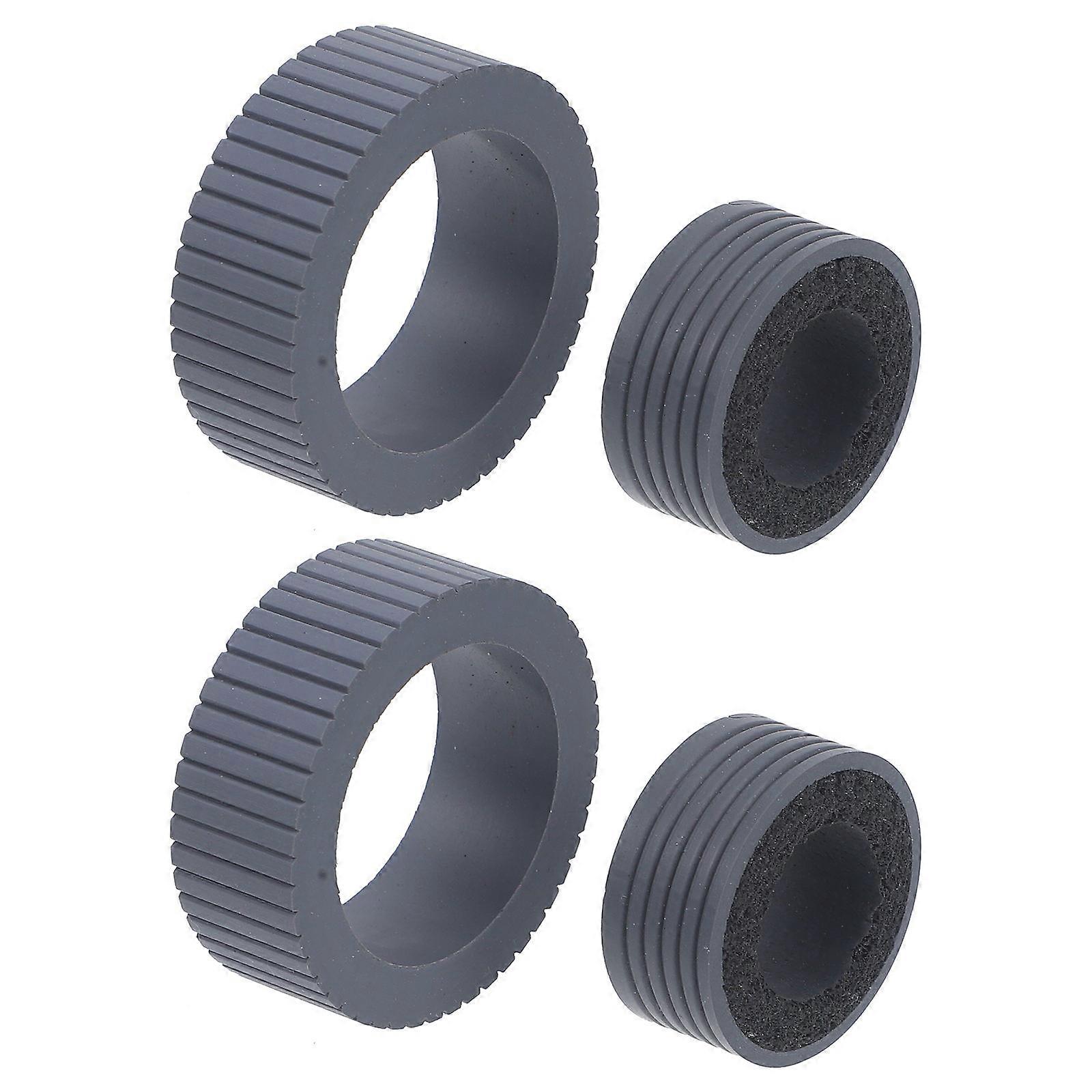 Scanner Roller Pager Document Scanning Enhancement 4Pcs Grey