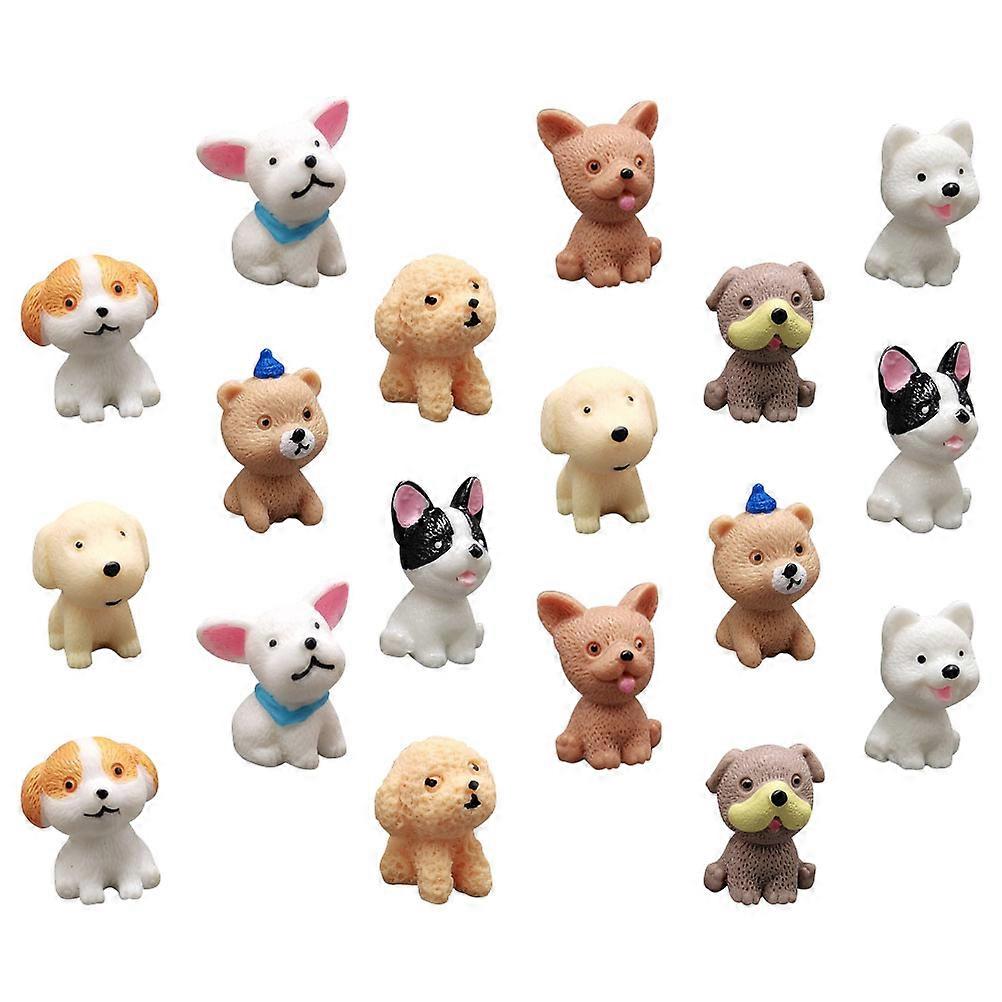 Mini Resin Decoration Dark Brown 2.90X2.00X1.90CM Simulation Design 18Pcs