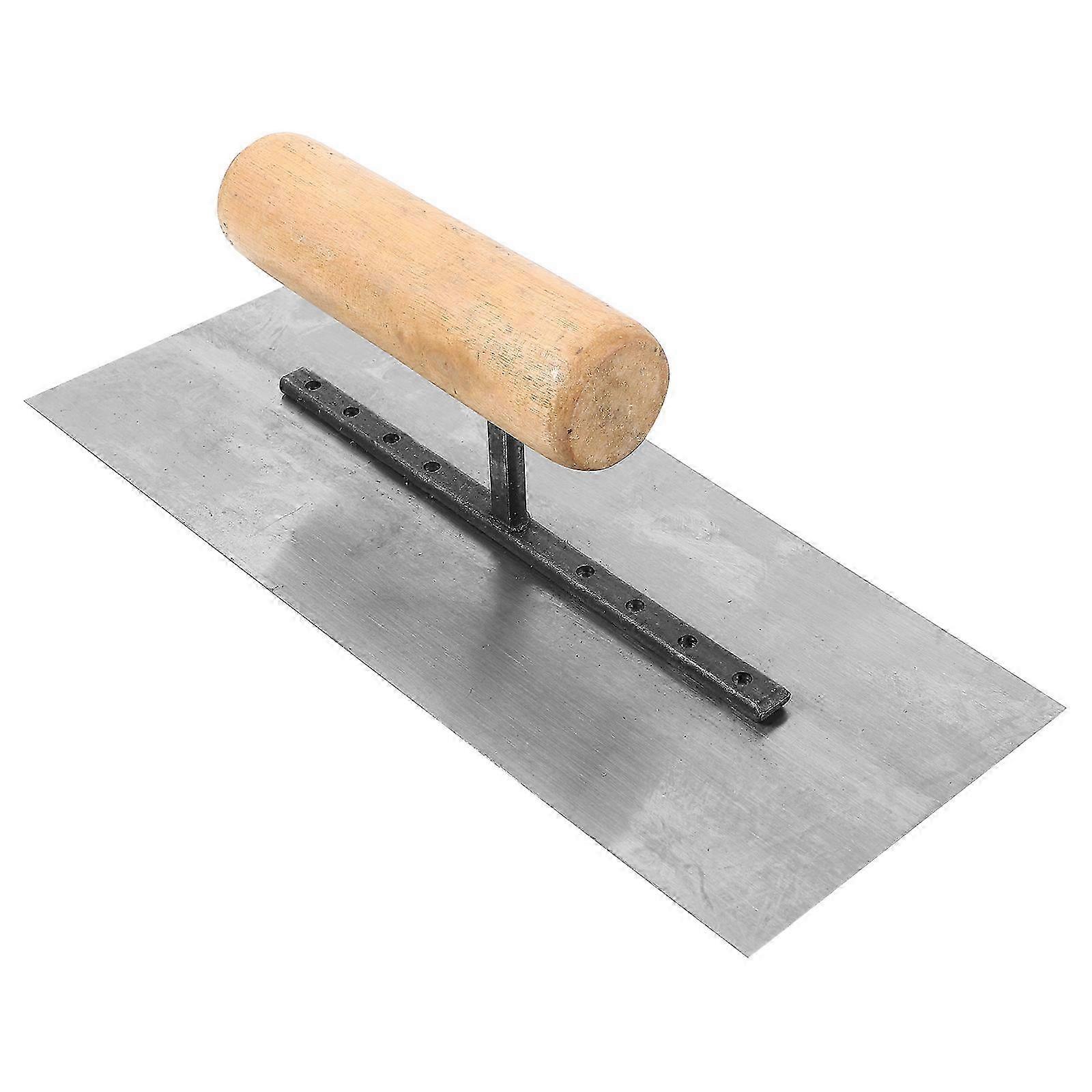 Steel Finishing Trowel Tool with Wood Handle for Plastering