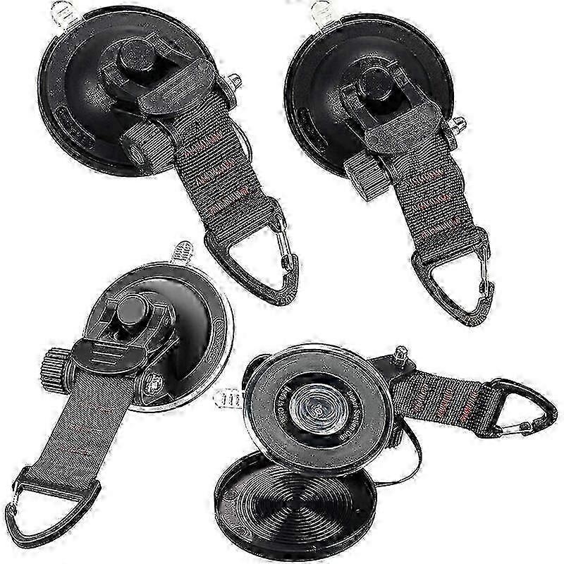 Heavy Duty Suction Cups, Car Camping Accessory with Hook, Universal for Awning, Durable Reliable, Multipurpose Compact Size