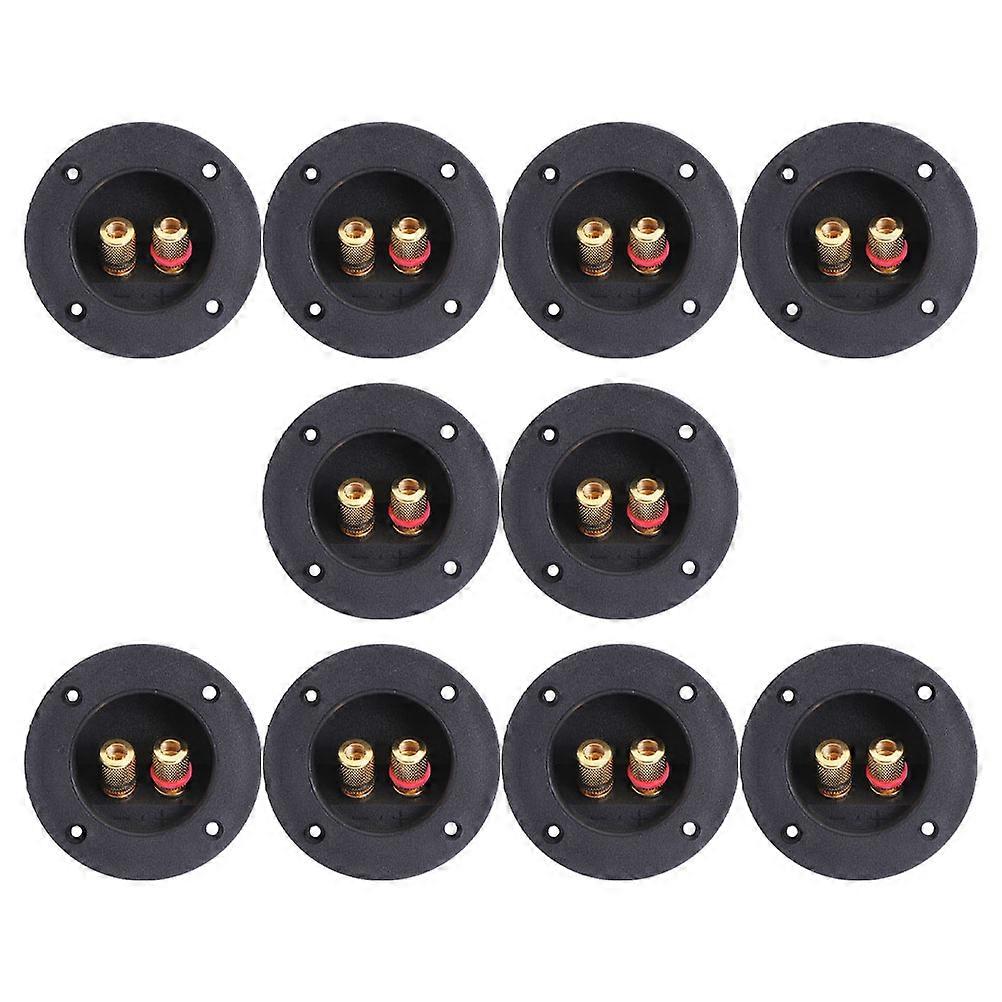 Speakers Connection Sound Equipment Accessories Audio Assembly Diy Projects Round 7.50X7.50X2.50CM Screw Locking Terminals 10Pcs