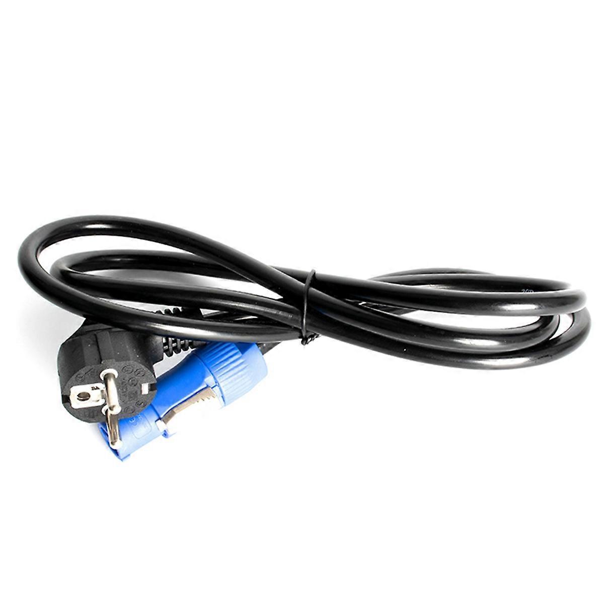 Powercon Plug 1.5M Black Stage Light Power Cable, 3-Core DMX512 LED Event Lighting Cord Aviation Po
