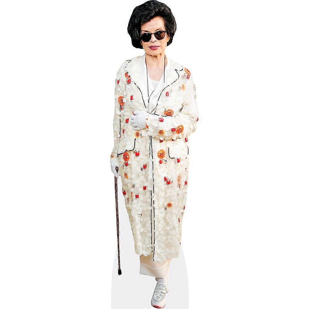 Bianca Jagger (Coat) Cardboard Cutout (lifesize OR mini size). Standee. Stand Up.