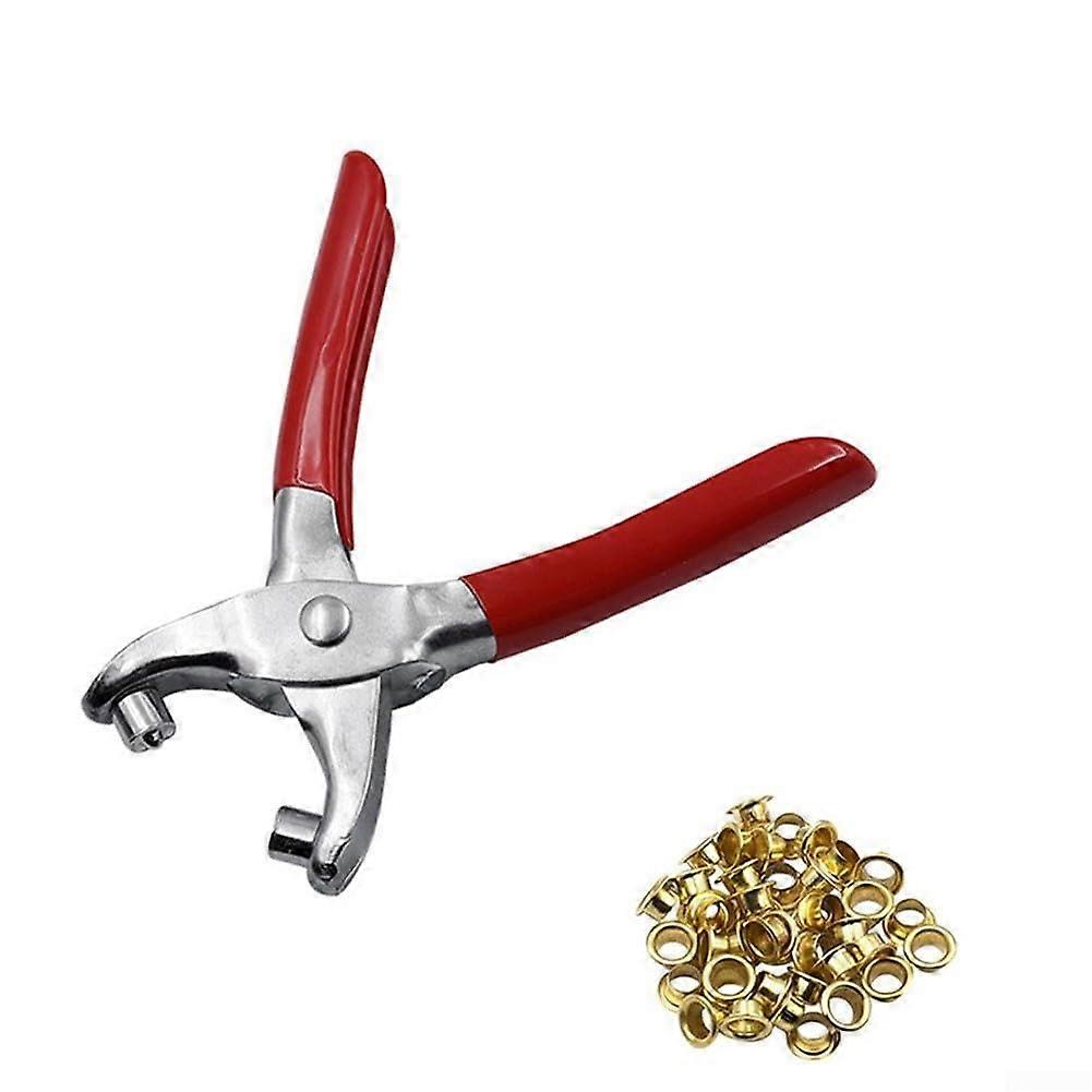 Ergonomic hole punch, 35.6 cm hole tool, leather repair set