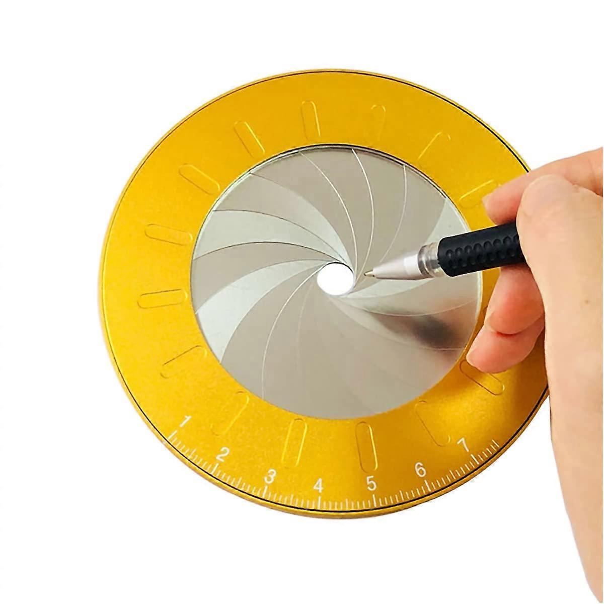 Circle Drawing Tool Professional Adjustable Round Circle Template Ruler Metal Measurement Geometric Tool for Designer Woodworking Drawing