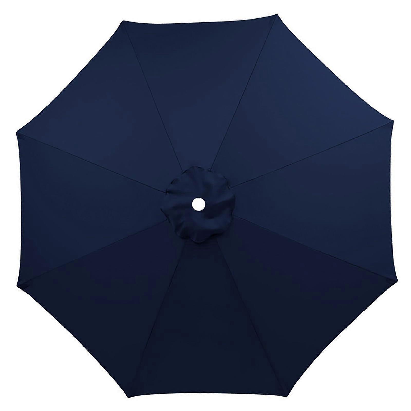 Navy Replacement Canopy 6 Ribs Polyester Sun and Rain Resistant