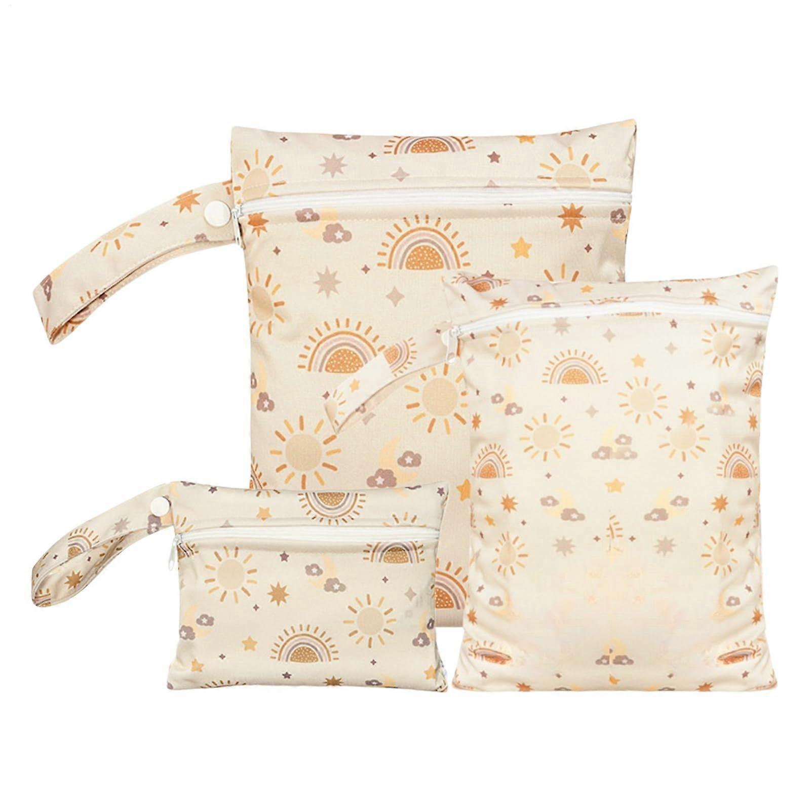 Moisture Bag for Babies, Waterproof Travel Organiser Set of 3 for Swimsuits, Baby Pool, Camping, Holiday Use