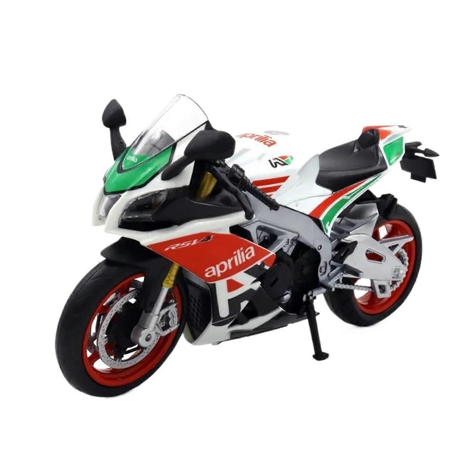 Miniature Motor Vehicle Models 1:12 Scale RSV4 RR1000 Alloy Die Cast Motorcycle Model for Display